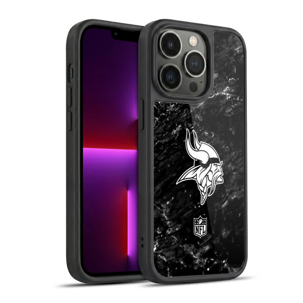 NFL Minnesota Vikings Artwork Marble Gel Armour Case For Apple iPhone 13 Pro
