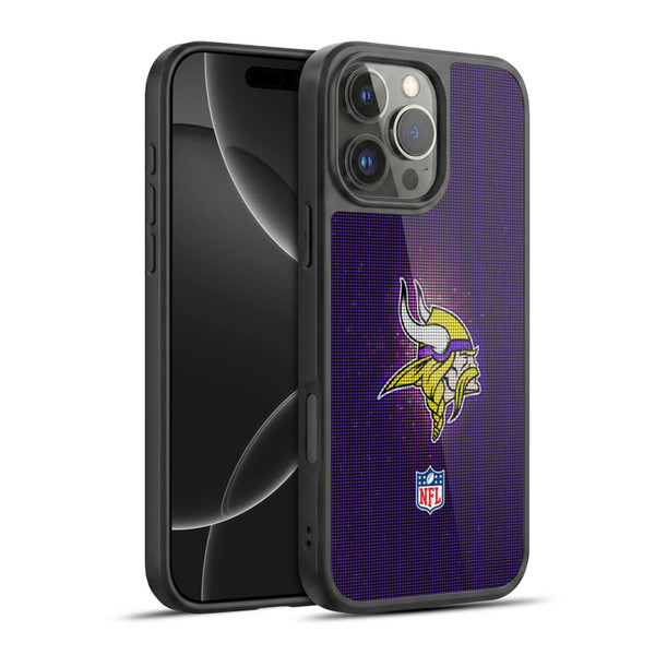 NFL Minnesota Vikings Artwork LED Gel Armour Case For Apple iPhone 16 Pro Max