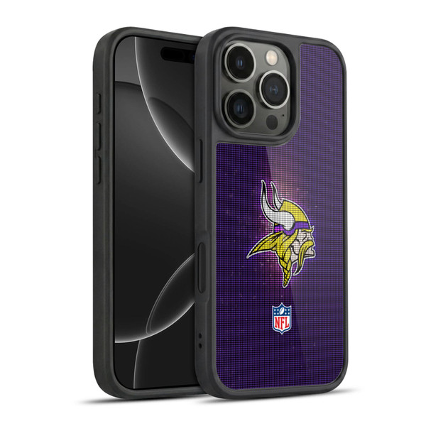 NFL Minnesota Vikings Artwork LED Gel Armour Case For Apple iPhone 16 Pro