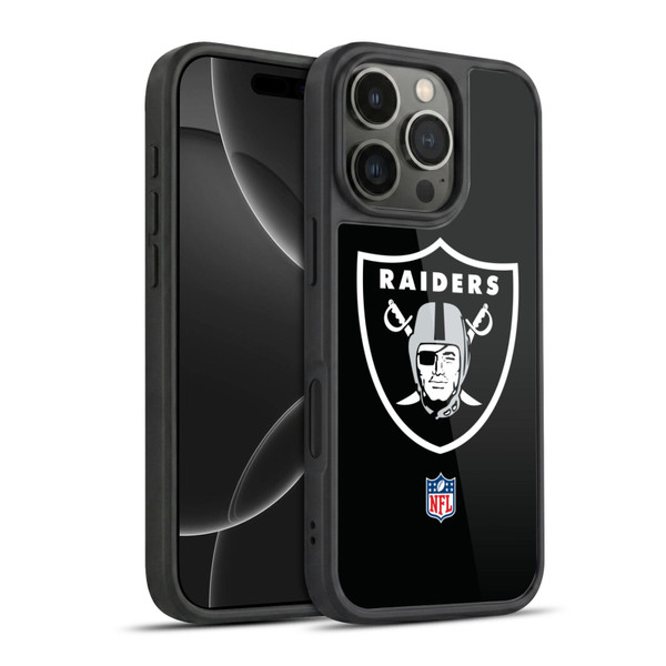 NFL Las Vegas Raiders Logo Plain Gel Armour Case For Apple iPhone 16 Pro