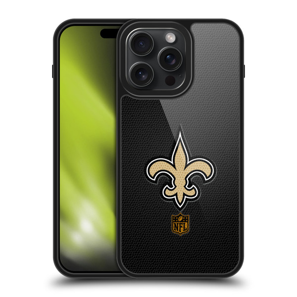 NFL New Orleans Saints Logo Football Gel Armour Case For Apple iPhone 15 Pro Max