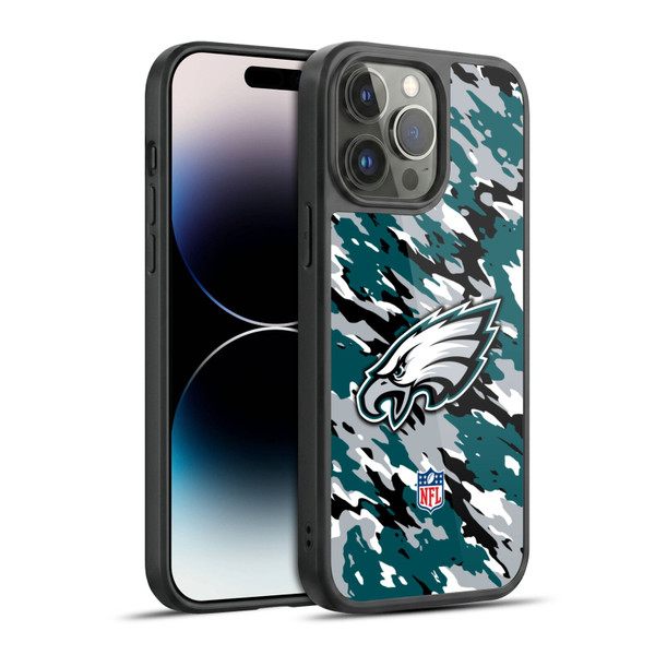 NFL Philadelphia Eagles Logo Camou Gel Armour Case For Apple iPhone 14 Pro Max
