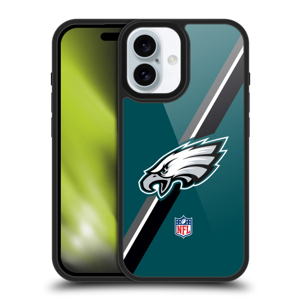 NFL Philadelphia Eagles Logo Stripes Gel Armour Case For Apple iPhone 16