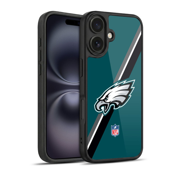 NFL Philadelphia Eagles Logo Stripes Gel Armour Case For Apple iPhone 16