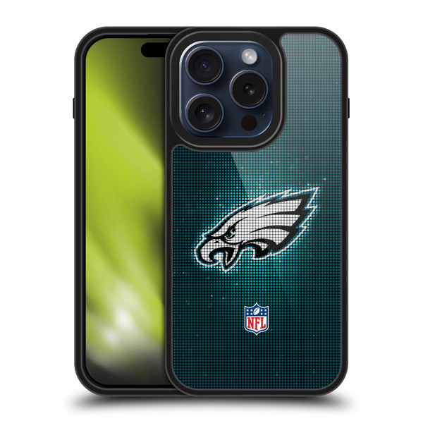 NFL Philadelphia Eagles Artwork LED Gel Armour Case For Apple iPhone 15 Pro