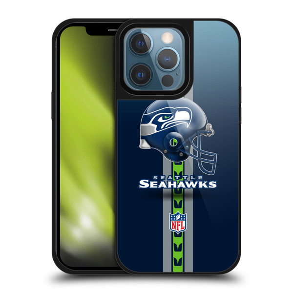 NFL Seattle Seahawks Logo Helmet Gel Armour Case For Apple iPhone 13 Pro