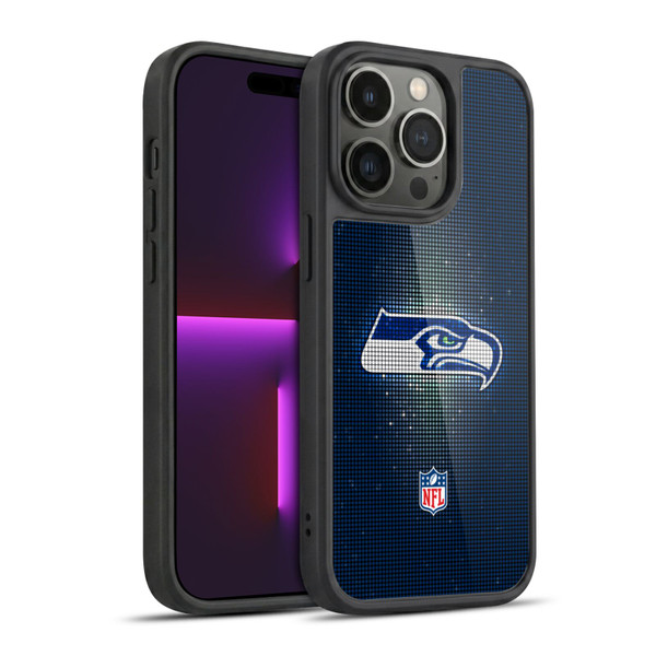 NFL Seattle Seahawks Artwork LED Gel Armour Case For Apple iPhone 14 Pro