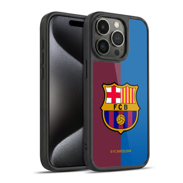 FC Barcelona 2024/25 Crest Kit Home Gel Armour Case For Apple iPhone 15 Pro