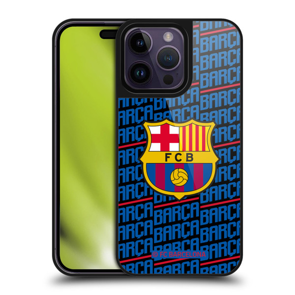 FC Barcelona Crest Patterns Barca Gel Armour Case For Apple iPhone 14 Pro Max