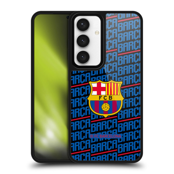 FC Barcelona Crest Patterns Barca Gel Armour Case For Samsung Galaxy S24 5G
