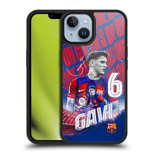 FC Barcelona 2023/24 First Team Gavi Gel Armour Case For Apple iPhone 14