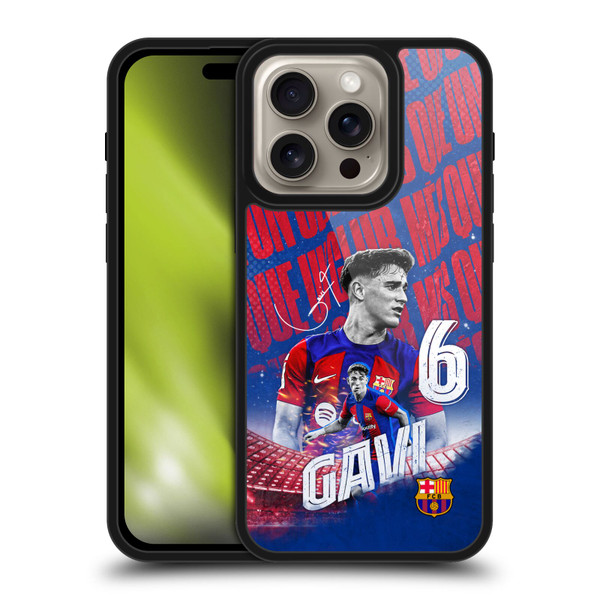 FC Barcelona 2023/24 First Team Gavi Gel Armour Case For Apple iPhone 16 Pro