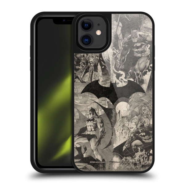 Batman DC Comics Hush Logo Collage Distressed Gel Armour Case For Apple iPhone 11