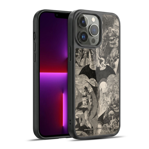 Batman DC Comics Hush Logo Collage Distressed Gel Armour Case For Apple iPhone 13 Pro Max
