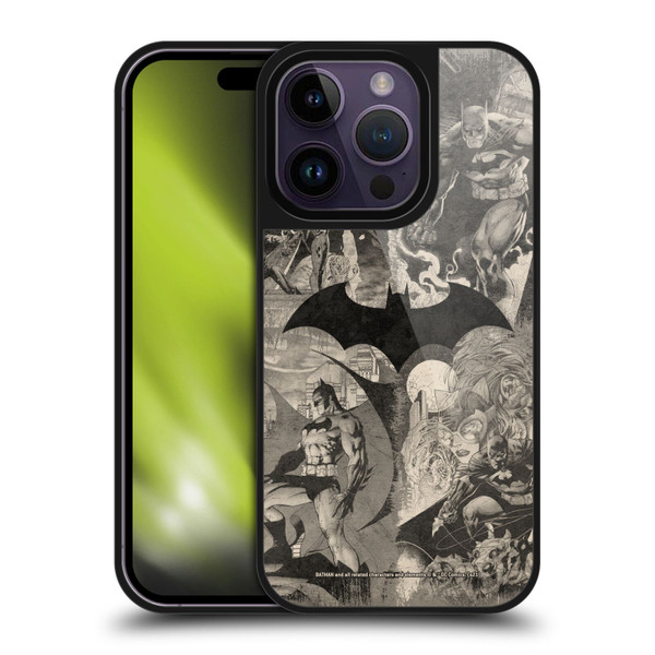 Batman DC Comics Hush Logo Collage Distressed Gel Armour Case For Apple iPhone 14 Pro