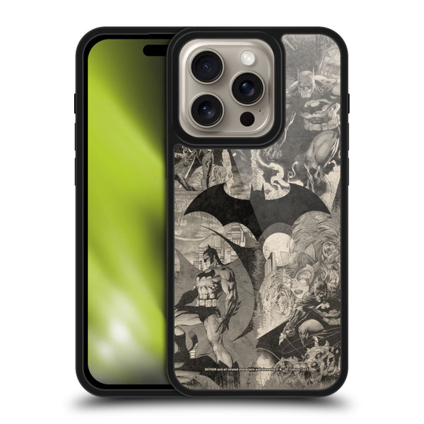 Batman DC Comics Hush Logo Collage Distressed Gel Armour Case For Apple iPhone 16 Pro
