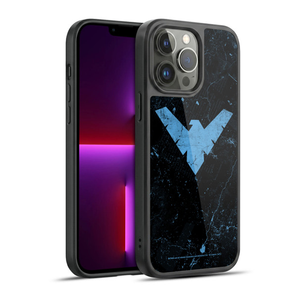 Batman DC Comics Nightwing Logo Grunge Gel Armour Case For Apple iPhone 13 Pro Max