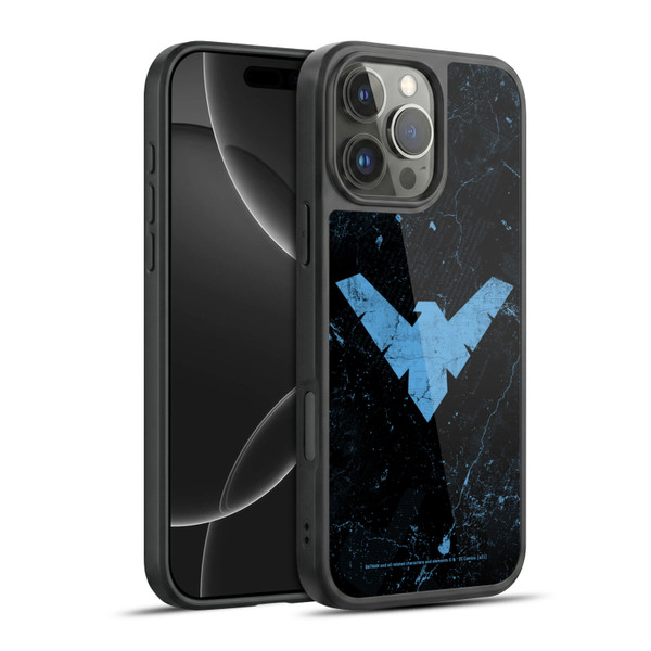 Batman DC Comics Nightwing Logo Grunge Gel Armour Case For Apple iPhone 16 Pro Max