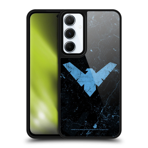 Batman DC Comics Nightwing Logo Grunge Gel Armour Case For Samsung Galaxy A55 5G