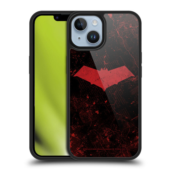 Batman DC Comics Red Hood Logo Grunge Gel Armour Case For Apple iPhone 14