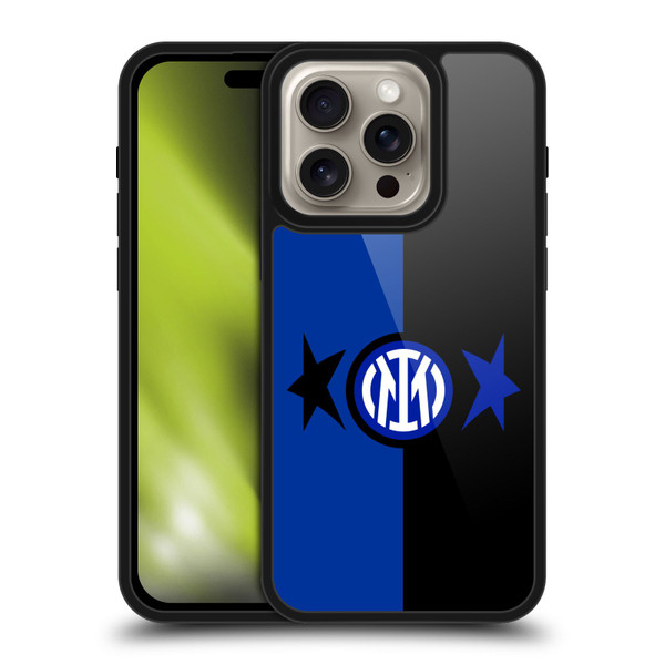 Fc Internazionale Milano IM 2Stars Black & Blue Gel Armour Case For Apple iPhone 16 Pro