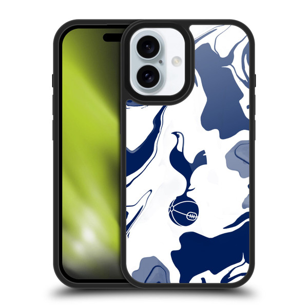 Tottenham Hotspur F.C. Badge Blue And White Marble Gel Armour Case For Apple iPhone 16