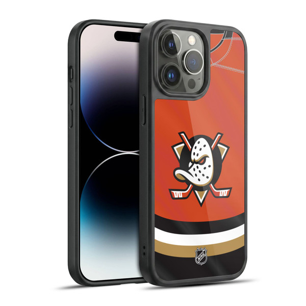 NHL Anaheim Ducks Jersey Gel Armour Case For Apple iPhone 14 Pro Max