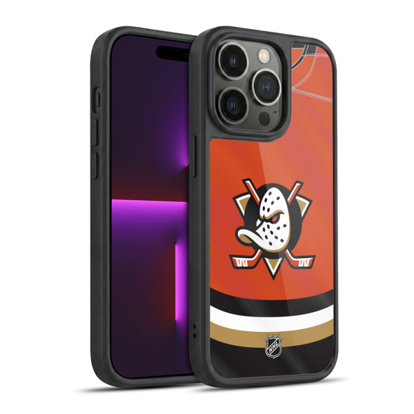 NHL Anaheim Ducks Jersey Gel Armour Case For Apple iPhone 14 Pro