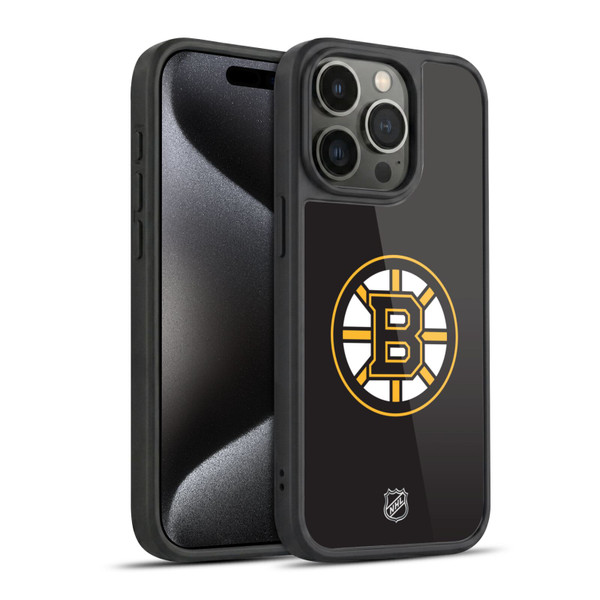 NHL Boston Bruins Plain Gel Armour Case For Apple iPhone 15 Pro