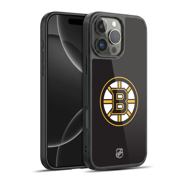 NHL Boston Bruins Plain Gel Armour Case For Apple iPhone 16 Pro Max