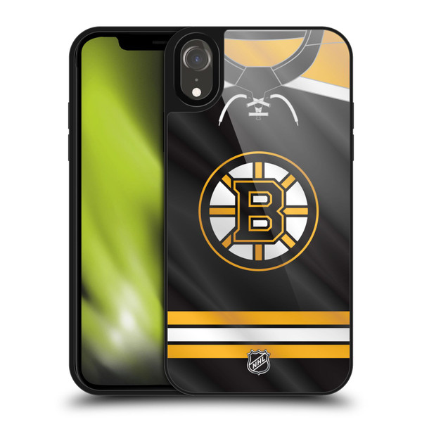NHL Boston Bruins Jersey Gel Armour Case For Apple iPhone XR