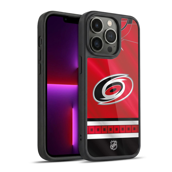NHL Carolina Hurricanes Jersey Gel Armour Case For Apple iPhone 13 Pro