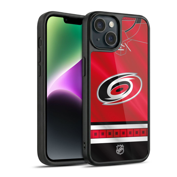 NHL Carolina Hurricanes Jersey Gel Armour Case For Apple iPhone 14