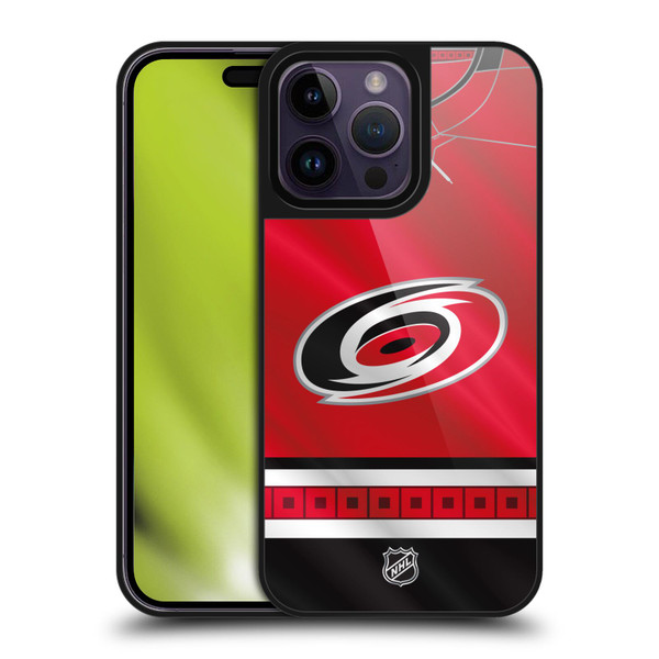 NHL Carolina Hurricanes Jersey Gel Armour Case For Apple iPhone 14 Pro Max NHL Carolina Hurricanes Jersey Gel Armour Case For Apple iPhone 14 Pro Max