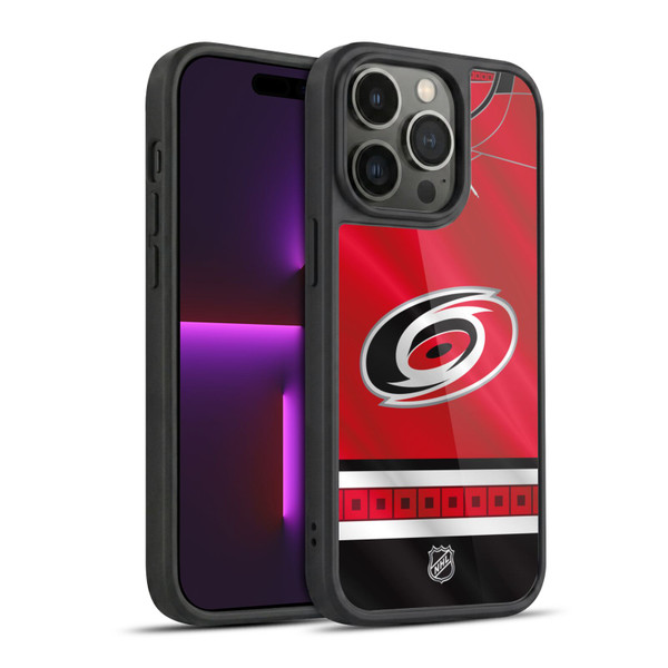 NHL Carolina Hurricanes Jersey Gel Armour Case For Apple iPhone 14 Pro