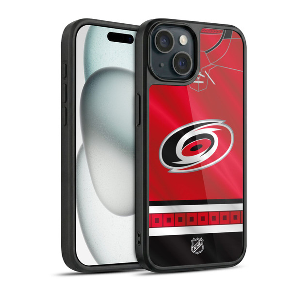NHL Carolina Hurricanes Jersey Gel Armour Case For Apple iPhone 15