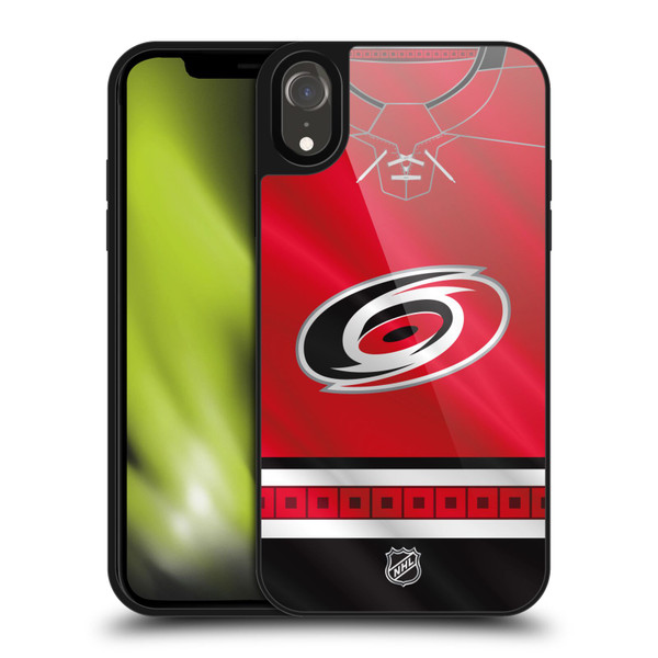 NHL Carolina Hurricanes Jersey Gel Armour Case For Apple iPhone XR