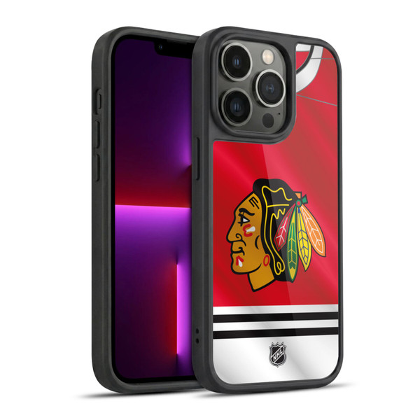 NHL Chicago Blackhawks Jersey Gel Armour Case For Apple iPhone 13 Pro