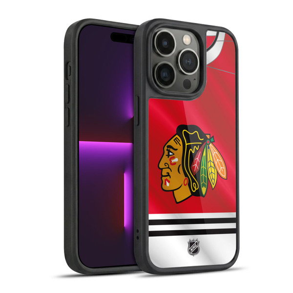 NHL Chicago Blackhawks Jersey Gel Armour Case For Apple iPhone 14 Pro