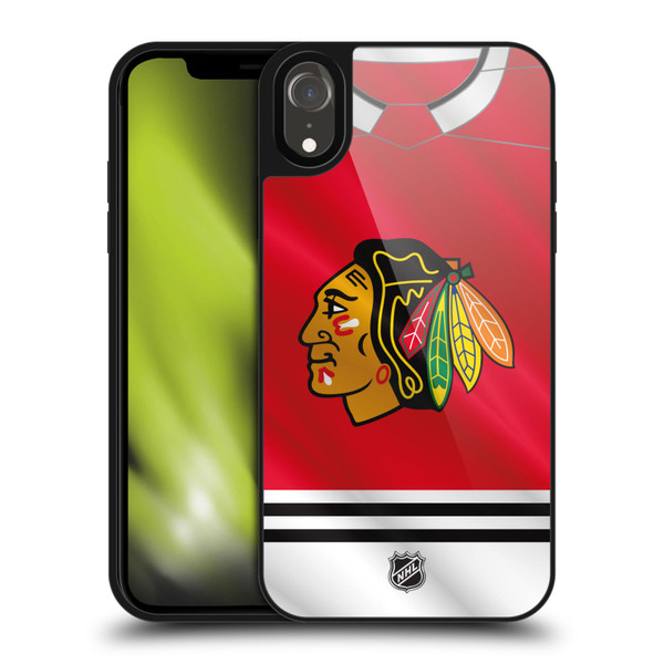 NHL Chicago Blackhawks Jersey Gel Armour Case For Apple iPhone XR