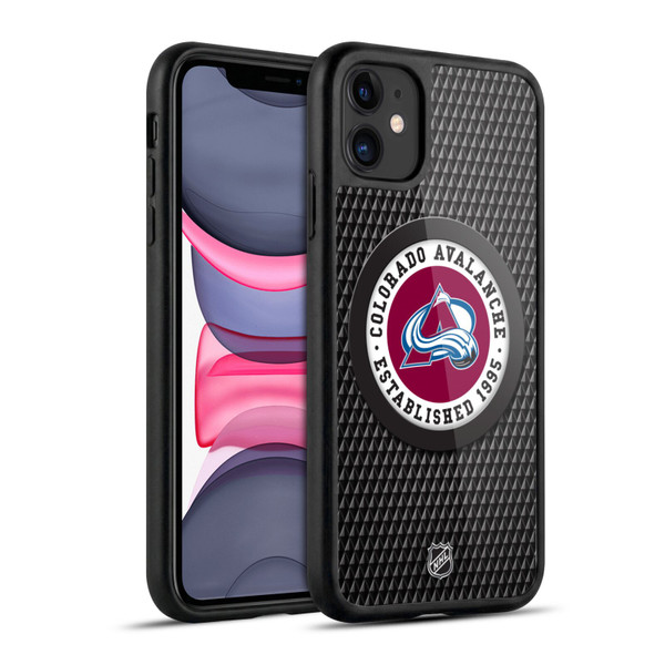 NHL Colorado Avalanche Puck Texture Gel Armour Case For Apple iPhone 11