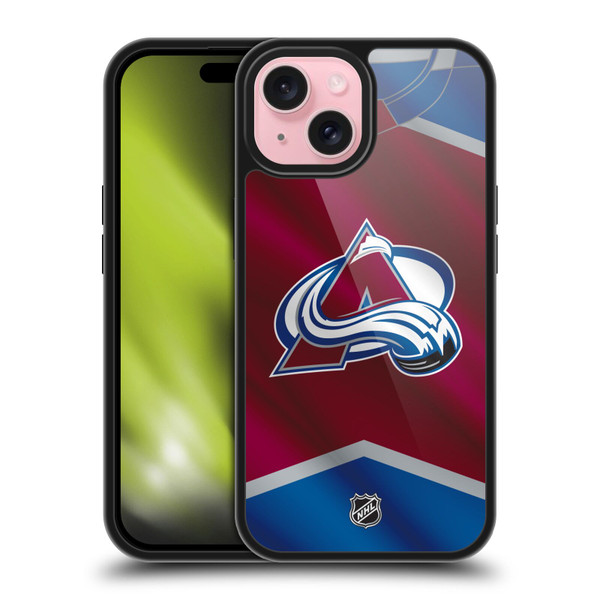 NHL Colorado Avalanche Jersey Gel Armour Case For Apple iPhone 15