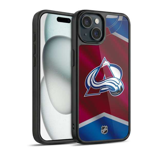 NHL Colorado Avalanche Jersey Gel Armour Case For Apple iPhone 15