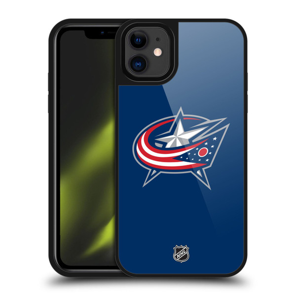 NHL Columbus Blue Jackets Plain Gel Armour Case For Apple iPhone 11
