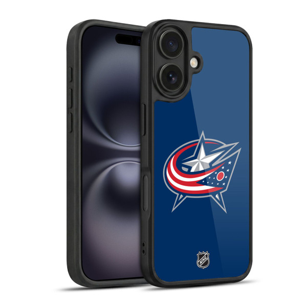 NHL Columbus Blue Jackets Plain Gel Armour Case For Apple iPhone 16