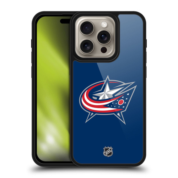 NHL Columbus Blue Jackets Plain Gel Armour Case For Apple iPhone 16 Pro