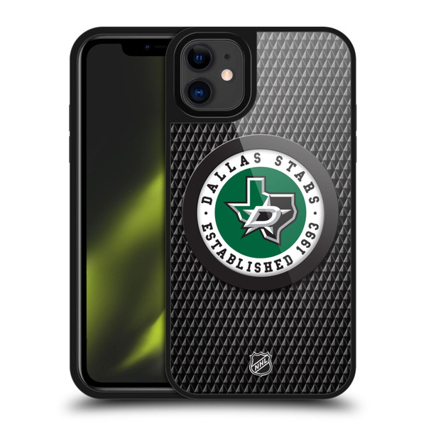 NHL Dallas Stars Puck Texture Gel Armour Case For Apple iPhone 11