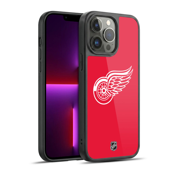 NHL Detroit Red Wings Plain Gel Armour Case For Apple iPhone 13 Pro Max