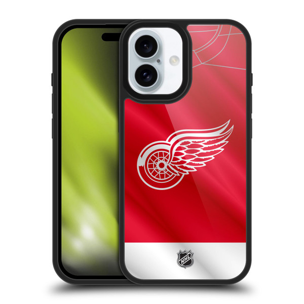 NHL Detroit Red Wings Jersey Gel Armour Case For Apple iPhone 16