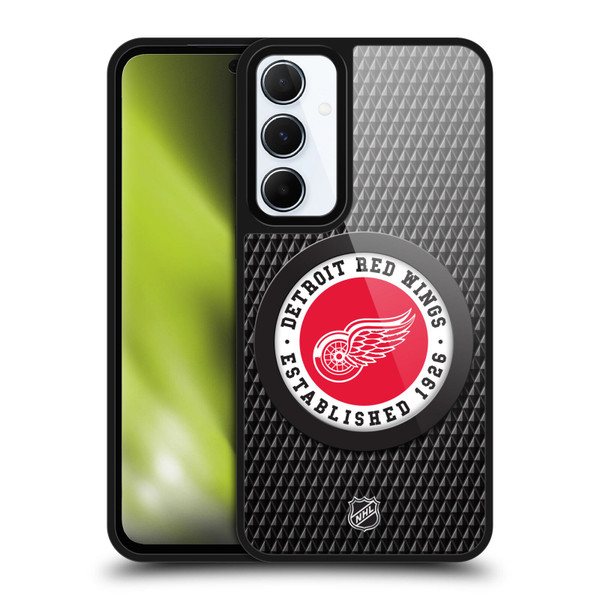 NHL Detroit Red Wings Puck Texture Gel Armour Case For Samsung Galaxy A55 5G